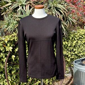 Thierry Mugler vintage black neoprene sweater
